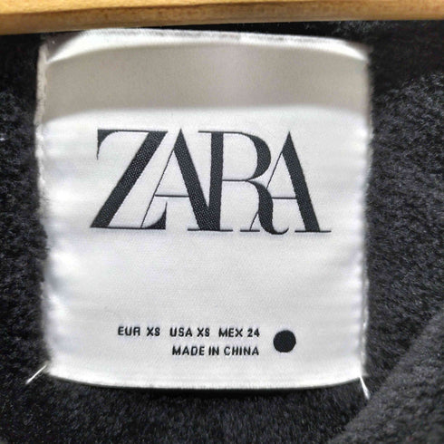 ザラ ZARA ダブルフェイス フェイクムートン ライダースジャケット レディース import:XS