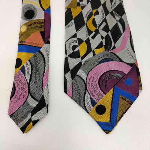 ジャンニヴェルサーチ GIANNI VERSACE イタリア製 シルク 総柄 ネクタイ メンズ