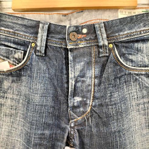 ディーゼル DIESEL YARIK 0087J ウォッシュ加工 ボタンフライ ストレートデニム メンズ W30L32