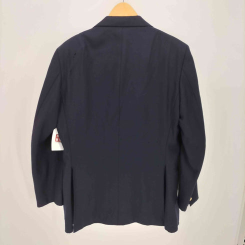 バーバリーズ BURBERRYS TASMANIA WOOL 金ボタン 紺 ブレザー 2B テーラード ジャケット メンズ 96-84-180A7