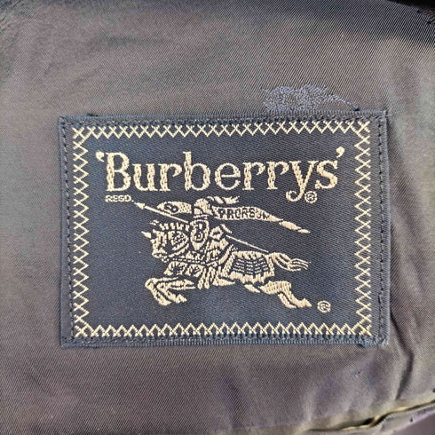 バーバリーズ BURBERRYS TASMANIA WOOL 金ボタン 紺 ブレザー 2B テーラード ジャケット メンズ 96-84-180A7