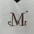 MUCENT 刺繍ロゴ 半袖ニット レディース FREE