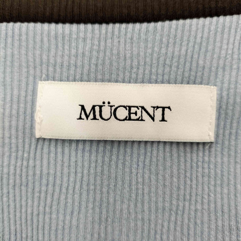 MUCENT 刺繍ロゴ 半袖ニット レディース FREE