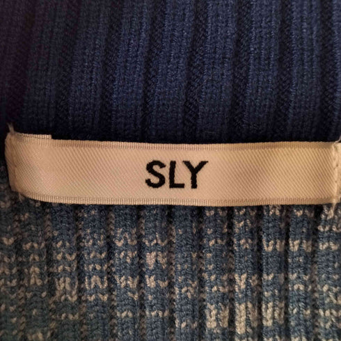 スライ SLY KNIT TRACK BLOCKING トップス レディース FREE