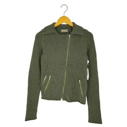 ザディグエヴォルテール ZADIG&VOLTAIRE ウール カシミヤ ライダースジップ ニット レディース