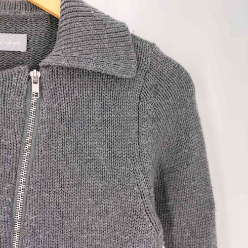 ザディグエヴォルテール ZADIG&VOLTAIRE ウール カシミヤ ライダースジップ ニット レディース