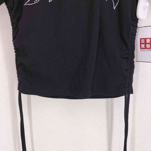 NICOLE SIX SIX ラインストーン ポロシャツ Y2K レディース import:M