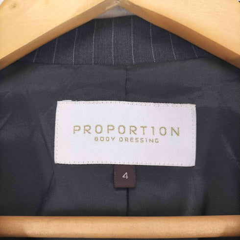 プロポーションバイボディードレッシング PROPORTION BODY DRESSING ストライプ1Bテーラードジャケットスカートセットアップ レディース 4