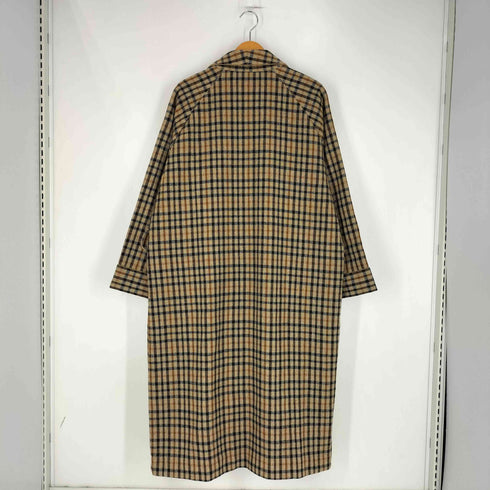 ダックス DAKS ウールナイロン チェック ガウンコート メンズ import:L