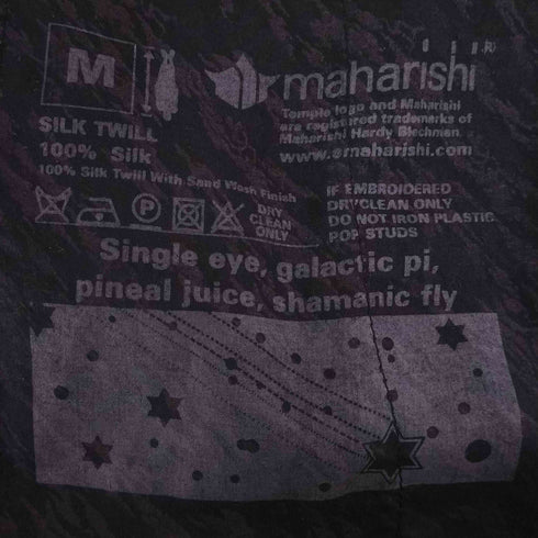 マハリシ MAHARISHI SILK TWILL SNOPANTS ナンバリング ワッペン装飾 バック刺繍 シルクツイルスノーパンツ メンズ JPN:M