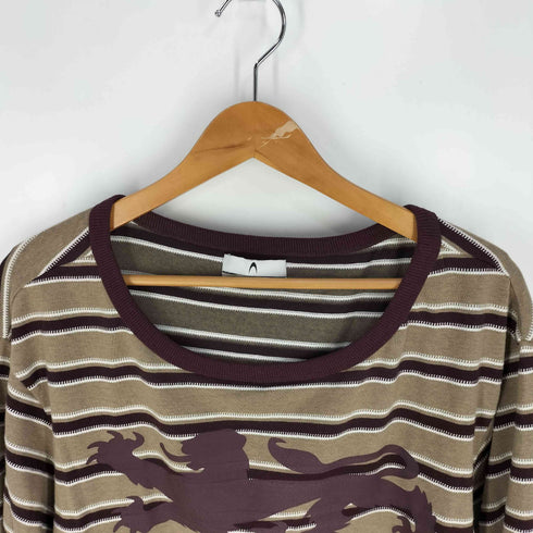 Anomalies Department SLANTED SHOULDER STRIPED LONG SLEEVE T-SHIRT レディース import:XS