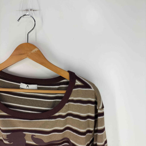 Anomalies Department SLANTED SHOULDER STRIPED LONG SLEEVE T-SHIRT レディース import:XS