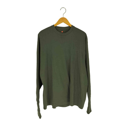 ヘインズ Hanes EX Comfort Crew Neck Pullover with Thumbhole メンズ L