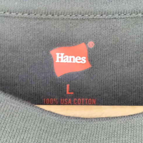 ヘインズ Hanes EX Comfort Crew Neck Pullover with Thumbhole メンズ L