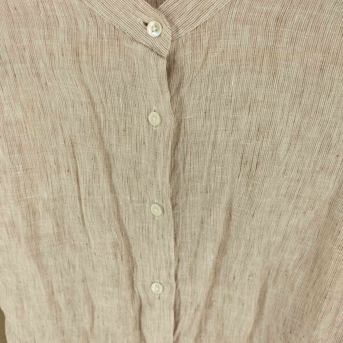 スティーブンアラン Steven Alan LINEN BAND COLLAR SHIRT レディース M