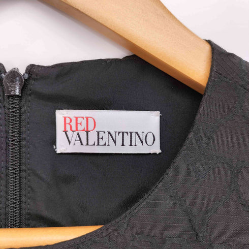 レッドヴァレンティノ RED VALENTINO ハート刺繍 ノースリーブワンピース レディース FR:38