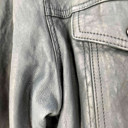 NICHIWA relume フラップボタンレザージャケット メンズ M