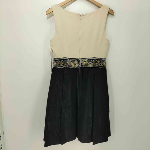 グレースコンチネンタル GRACE CONTINENTAL ビーズ ビジュー ノースリーブ カシュクール ドレス レディース JPN:36