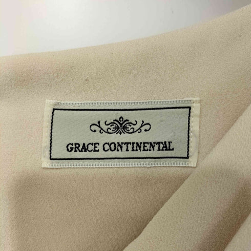 グレースコンチネンタル GRACE CONTINENTAL ビーズ ビジュー ノースリーブ カシュクール ドレス レディース JPN:36