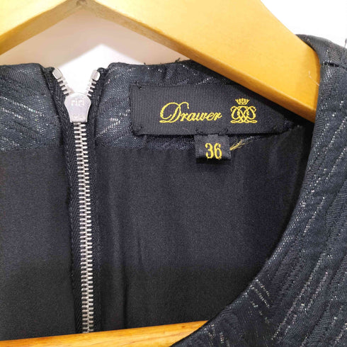 ドゥロワー Drawer 総柄デザイン ノースリーブワンピース レディース JPN:36