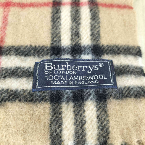 バーバリーズ BURBERRYS MADE IN ENGLAND ノバチェックウールマフラー レディース