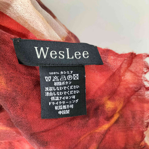 WesLee カシミヤ100% 花柄 ストール レディース