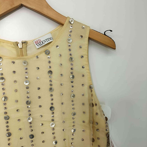 レッドヴァレンティノ RED VALENTINO 装飾 デザインノースリーブワンピース レディース EUR:40