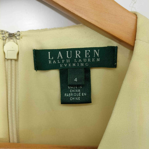 ローレンラルフローレン LAUREN RALPH LAUREN ギャザーデザインノースリーブワンピース レディース US:4