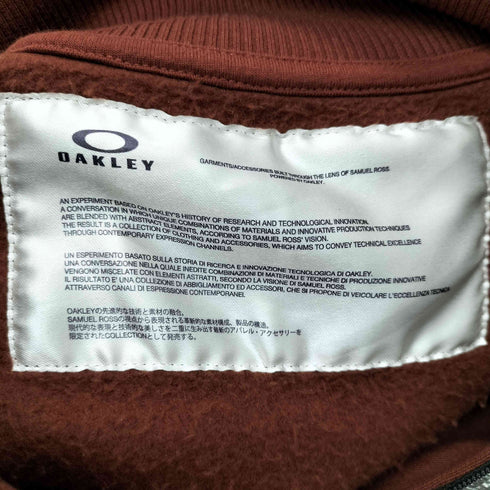 オークリー OAKLEY Samuel Ross Half Zip Pullover Metallic Patch 切替 スウェット メンズ