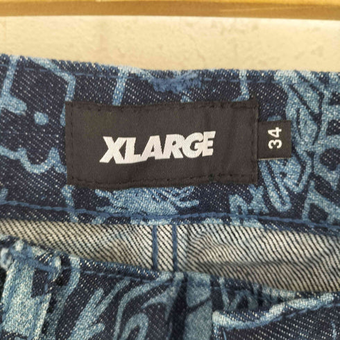 エクストララージ XLARGE 24AW DISCHARGE PRINT DENIM PANTS メンズ 34