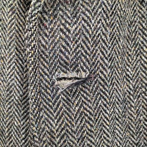 ハリスツイード Harris Tweed ヘリンボーン チェスターコート メンズ