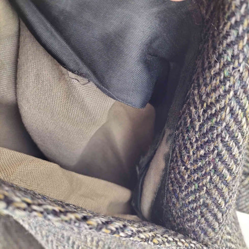 ハリスツイード Harris Tweed ヘリンボーン チェスターコート メンズ