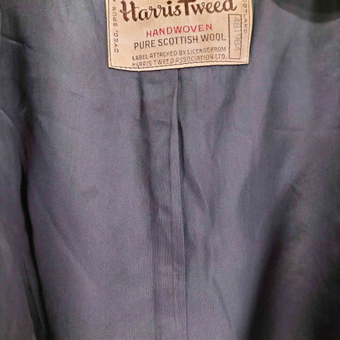ハリスツイード Harris Tweed ヘリンボーン チェスターコート メンズ