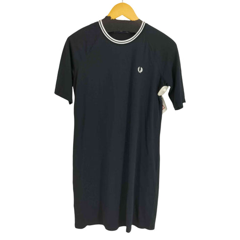 フレッドペリー FRED PERRY ワンポイント刺繍 S/S ラングランワンピース レディース UK:10