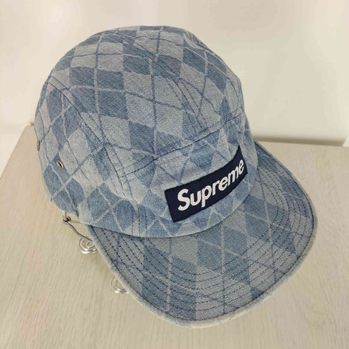 シュプリーム Supreme 14AW Denim Argyle Camp Cap デニム アーガイル キャップ メンズ