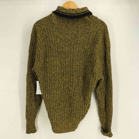ヴァンヒューゼン VAN HEUSEN ラムウール混 ショールカラー ニット メンズ import:L