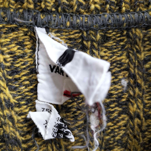 ヴァンヒューゼン VAN HEUSEN ラムウール混 ショールカラー ニット メンズ import:L