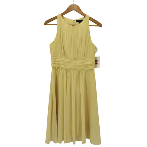 ローレンラルフローレン LAUREN RALPH LAUREN ノースリーブプリーツシフォンワンピース レディース US:4