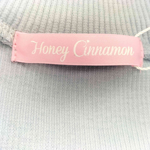 ハニーシナモン Honey Cinnamon デザイン刺繍 モックネック ミニトップス レディース FREE