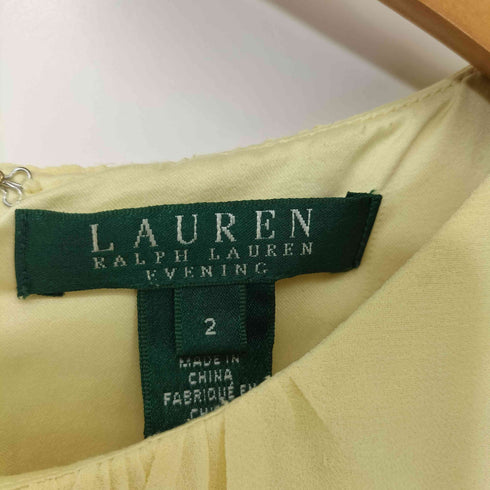 ローレンラルフローレン LAUREN RALPH LAUREN ノースリーブプリーツシフォンワンピース レディース US:0-2