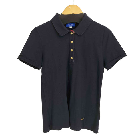 ブルーレーベルクレストブリッジ BLUE LABEL CRESTBRIDGE 襟裏チェック S/S ポロシャツ レディース JPN:40