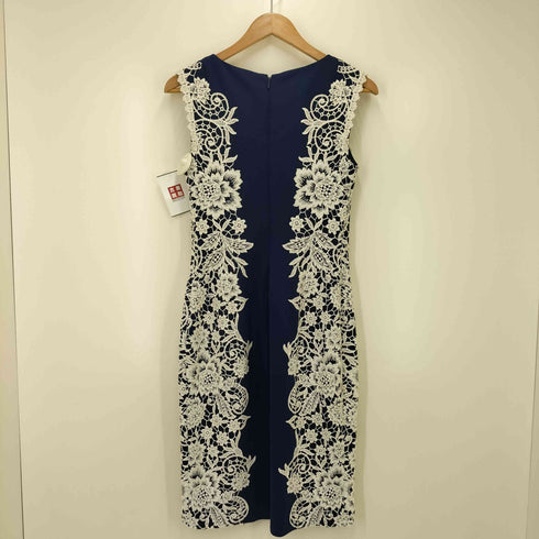 タダシショウジ TADASHI SHOJI 刺繍デザイン ノースリーブワンピース レディース JPN:4