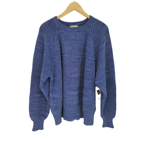 エルエルビーン L.L.Bean USA製 畦編み ラグラン ニットセーター メンズ import:XL