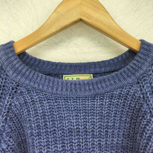 エルエルビーン L.L.Bean USA製 畦編み ラグラン ニットセーター メンズ import:XL