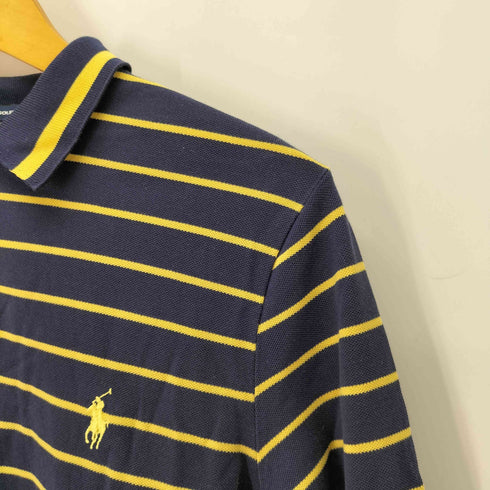 ラルフローレンゴルフ RALPH LAUREN GOLF ポニー刺繍 ボーダー長袖ポロシャツ レディース import:L