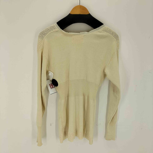 Crinkle Crinkle Crinkle geometric jacquard knit レディース FREE