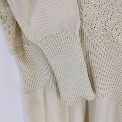 Crinkle Crinkle Crinkle geometric jacquard knit レディース FREE