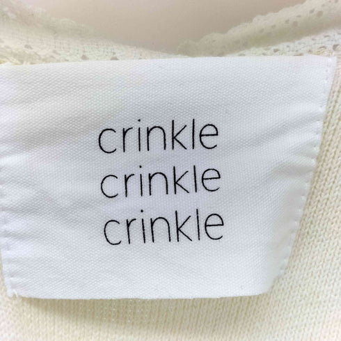 Crinkle Crinkle Crinkle geometric jacquard knit レディース FREE