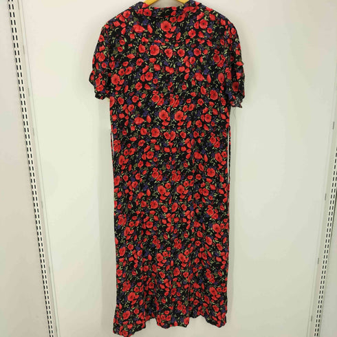 R&K ORIGINALS 花柄 総柄 プリーツ S/S レーヨン シャツ ワンピース レディース 18
