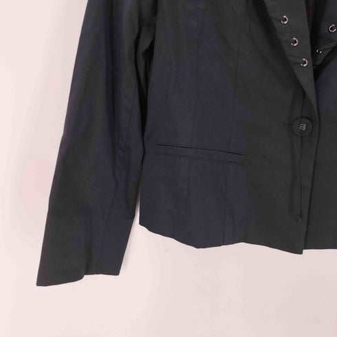 ジュンココシノ JUNKO KOSHINO MAISON DE JUNKO レースアップ ラペル 1B テーラード ジャケット レディース JPN:40